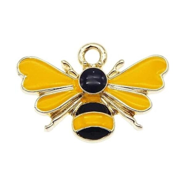JJGQAZ 30 colgantes de abejas de colores mezclados_4