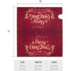 Cubierta de buzón de correo para feliz Navidad rojo_4