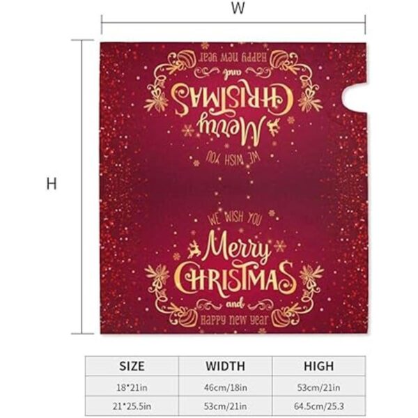 Cubierta de buzón de correo para feliz Navidad rojo_4
