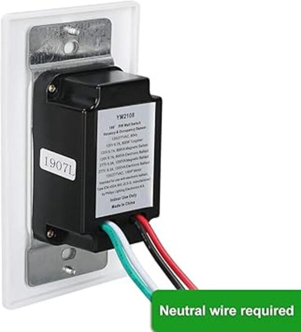 ECOELER Interruptor de luz con sensor de movimiento