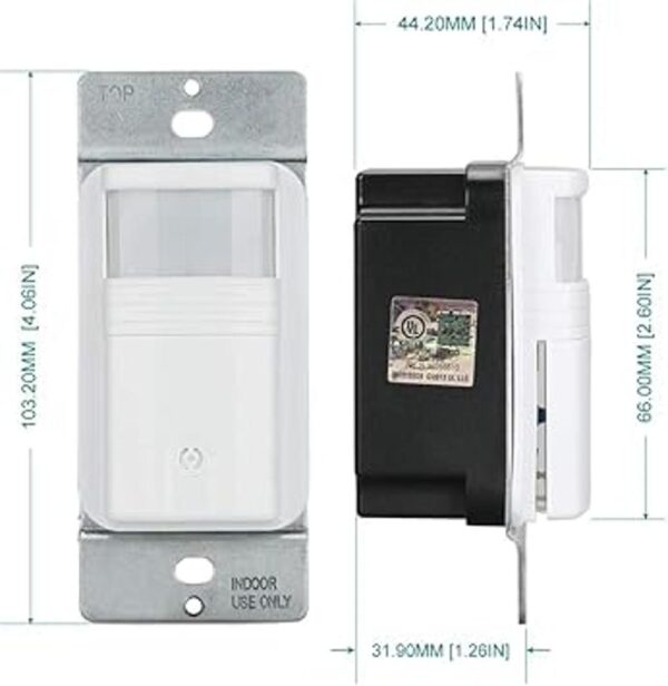 ECOELER Interruptor de luz con sensor de movimiento