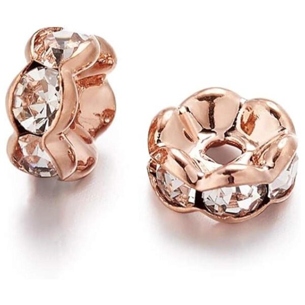 KISSITTY 200 espaciadores de diamantes de imitación AAA de_1