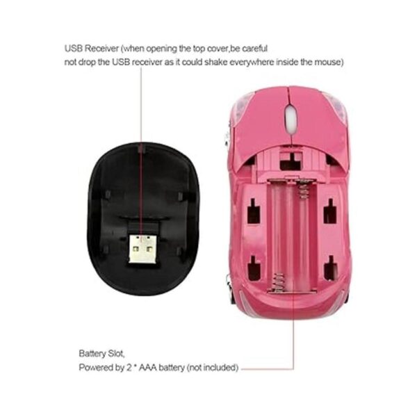 Cool Mouse deportivo 3D con forma de automóvil de 2.4 GHz_6