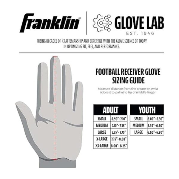 Franklin Sports Guantes receptores de fútbol juvenil_4