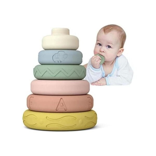 Mini Tudou 6 juguetes para apilar y anidar para bebés_1