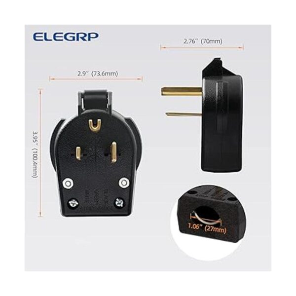 ELEGRP NEMA 630P y NEMA 650P enchufe de ángulo de alta_5