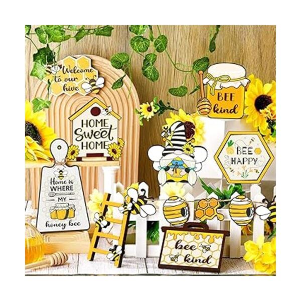 Juego de 14 bandejas escalonadas para decoración de abeja