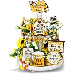 Juego de 14 bandejas escalonadas para decoración de abeja