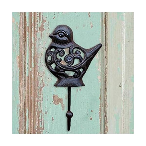 KiaoTime Ganchos de pared de hierro fundido vintage para