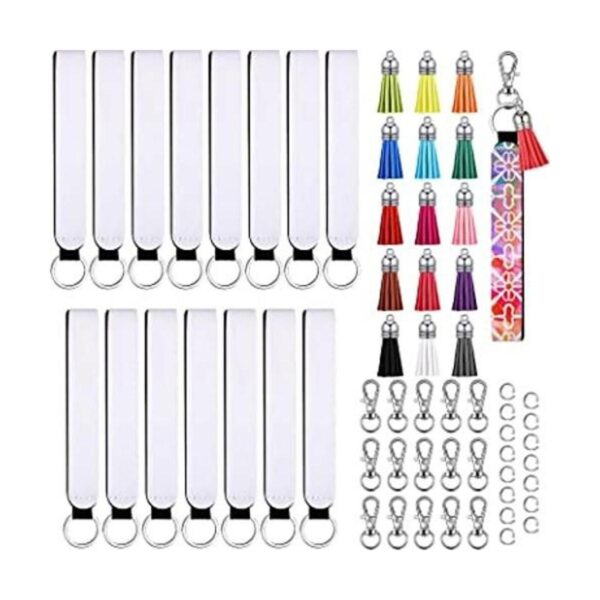 Juego de 60 pulseras en blanco por sublimación 15