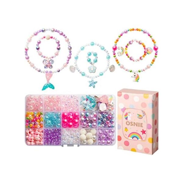 OSNIE Kit de fabricación de joyas de cuentas para niños y_1