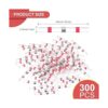 Hotop 300 piezas de 2218 AWG cable de soldadura rojo_2