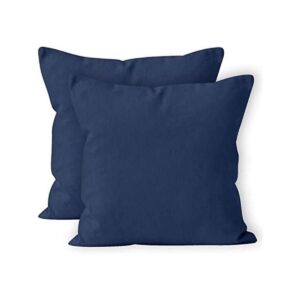 Encasa Homes Juego de 2 fundas de almohada color azul