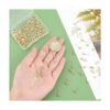 PH PandaHall 300 aretes de bola de oro de 18 quilates 100_5