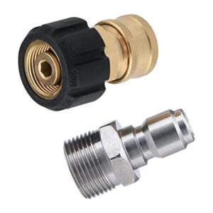 JOEJET Juego de adaptadores de lavadora a presión M22 a