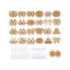 Kit de fabricación de aretes colgantes de madera africana