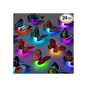Etiqueta de luz LED 3D para decoración de mariposa
