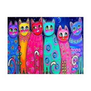 Kit de pintura de diamante 5D para gatos para adultos_1
