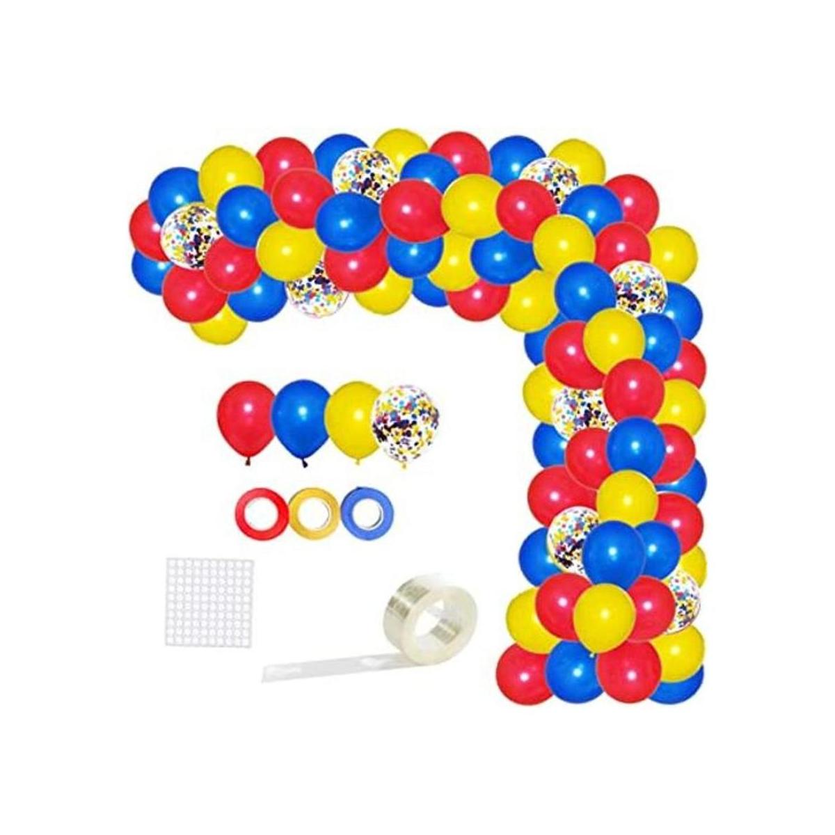 Kit de guirnalda de globos de circo de carnaval arco de
