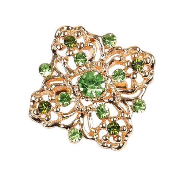 Lucky Monet Lote de 12 broches de cristal de diamantes de_3