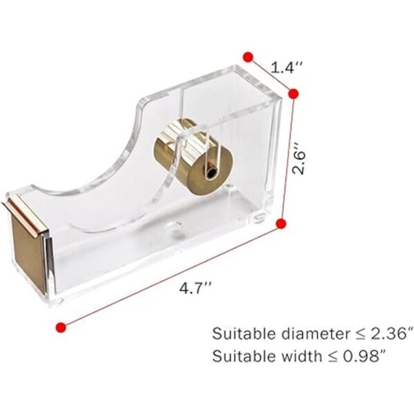 Dispensador de cinta acrílica dorada kit de dispensador_4