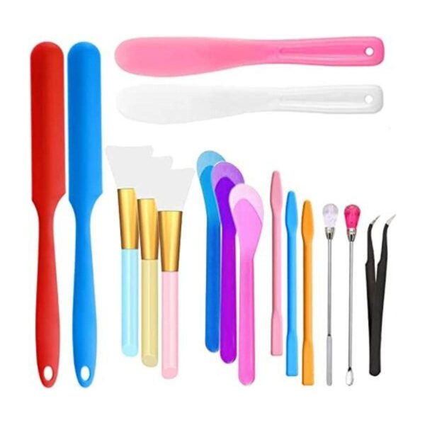 Kit de 16 palillos de silicona para agitar cepillo epoxi