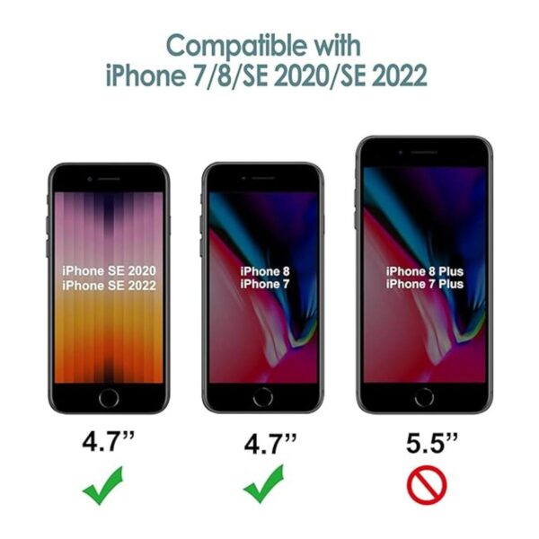 JETech Funda de silicona para iPhone SE 2020 8 y 7_2