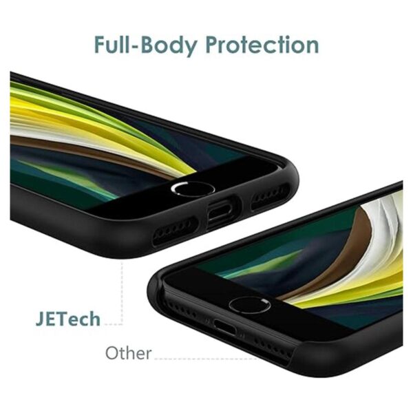 JETech Funda de silicona para iPhone SE 2020 8 y 7_3