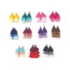 MSCFTFB 22 piezas 2.4 pulgadas 3 capas pequeñas borlas