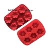 Molde de silicona Plumeria Rubra Molde de 6 cavidades_3