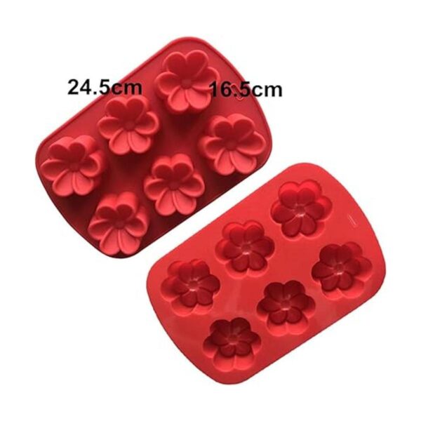 Molde de silicona Plumeria Rubra Molde de 6 cavidades_3