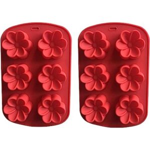 Molde de silicona Plumeria Rubra Molde de 6 cavidades_1