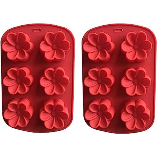 Molde de silicona Plumeria Rubra Molde de 6 cavidades_1