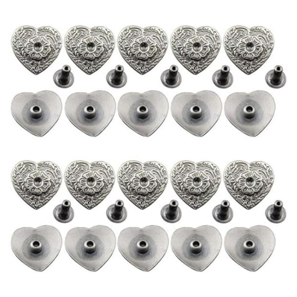 Mingchen Retro Love Heart Flower Texture Remache