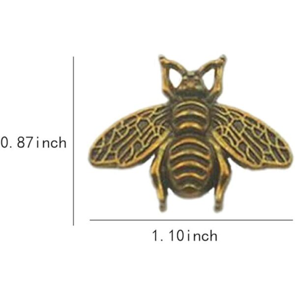Duolai 10pcs Retro Oro Little Bee Craft Monederos de Cuero_2