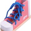 NUOBESTY Aprende a atar zapatos de madera con cordones_1