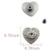 Mingchen Retro Love Heart Flower Texture Remache