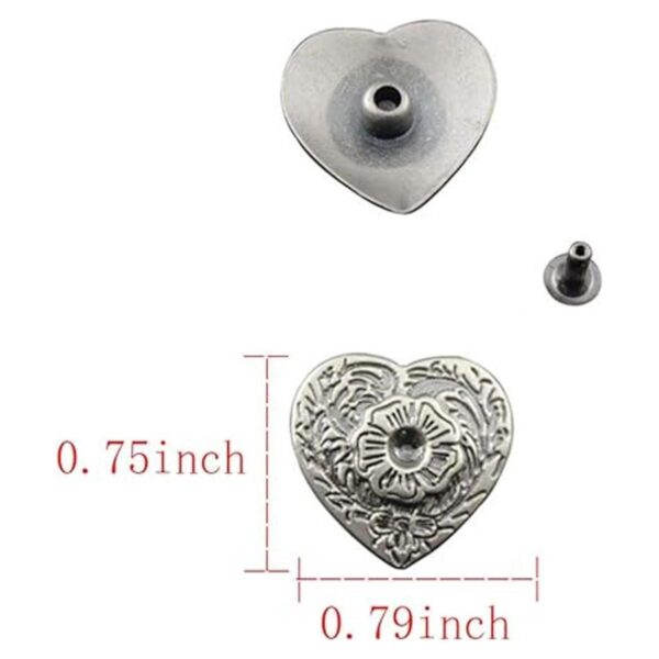 Mingchen Retro Love Heart Flower Texture Remache