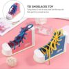 NUOBESTY Aprende a atar zapatos de madera con cordones_5