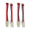 DEVMO 2 pares 14AWG TaMiya estilo conector a Deans T_1