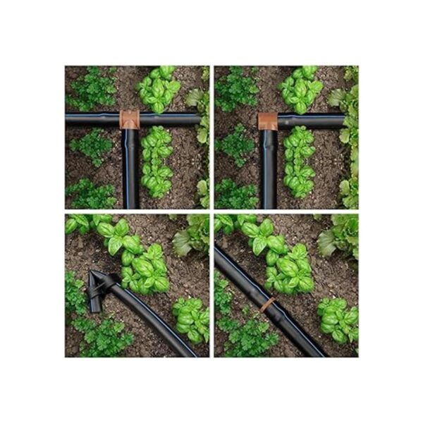 JAYEE Kit de accesorios de riego por goteo 24P para tubos