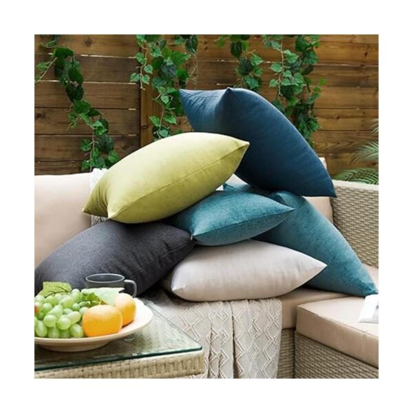 EMEMA Juego de 2 fundas de almohada decorativas rústicas_6