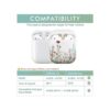 Cutebricase Funda para Airpods con diseño de flores_2