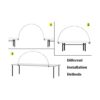 Langxun Juego de arco de 12 pies para decoración con_6