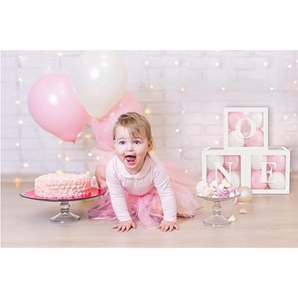 Decoraciones de fiesta de primer cumpleaños para niña_2
