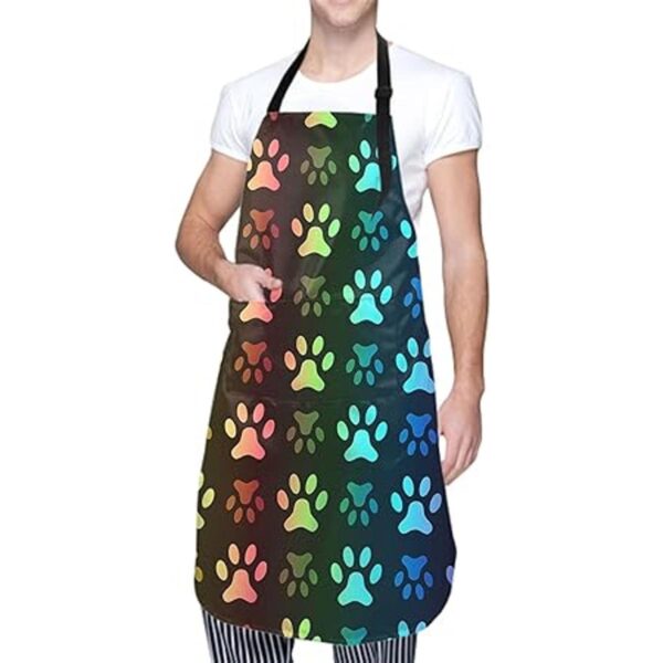 Granbey Delantal de pata de perro colorido para mascotas