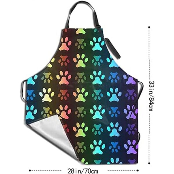 Granbey Delantal de pata de perro colorido para mascotas