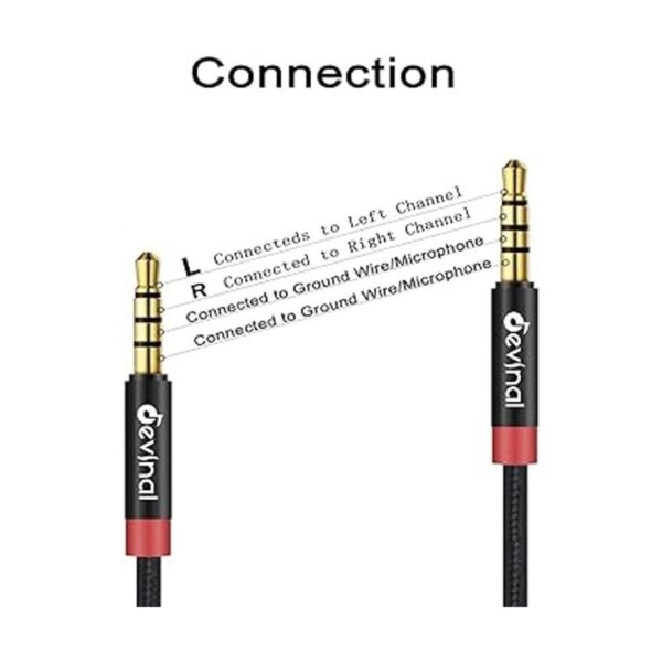 Devinal Cable TRRS de 0.138 in cable auxiliar de 4 polos_5