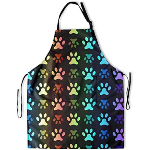 Granbey Delantal de pata de perro colorido para mascotas