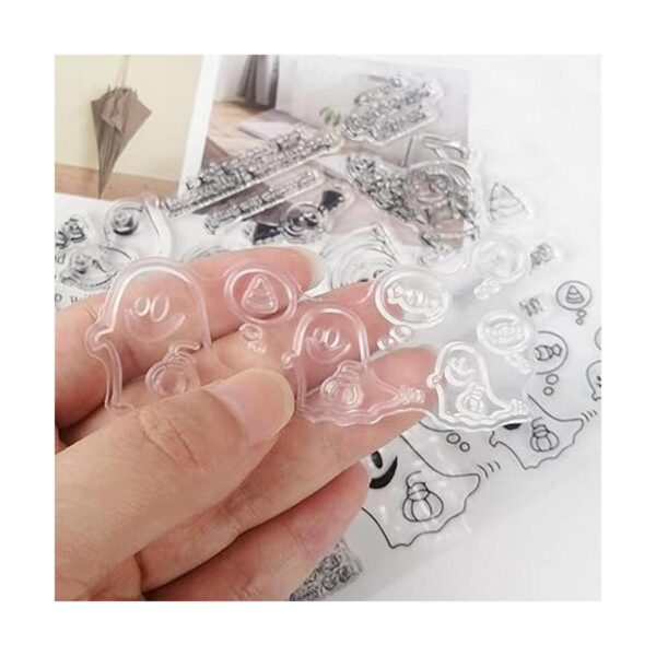 Cieovo 5 hojas de tarjetas de sello de silicona